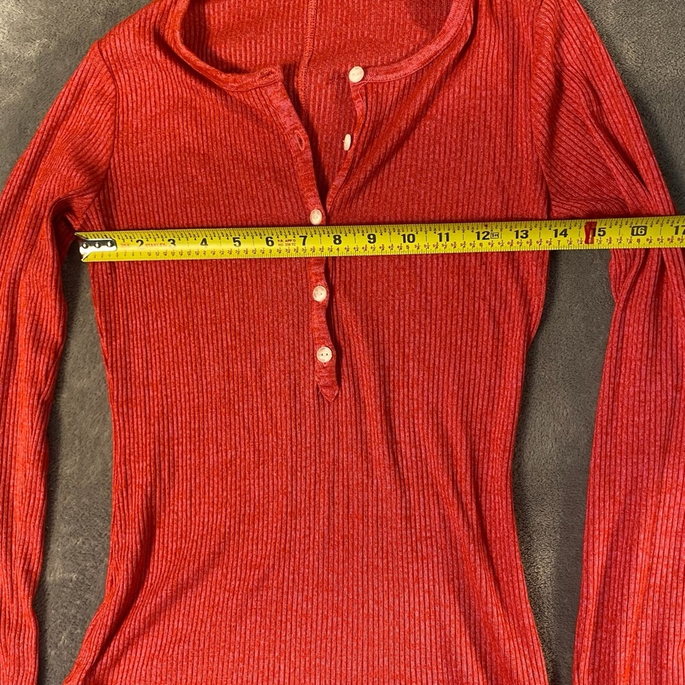 Rag & Bone Women’s Raspberry Y2k Long Sleeve Henl… - image 6